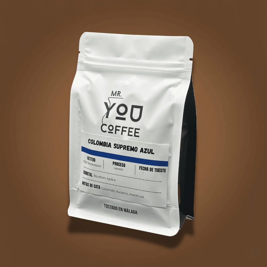 Bolsa de Café Colombia Supremo Azul de Mr You Coffee